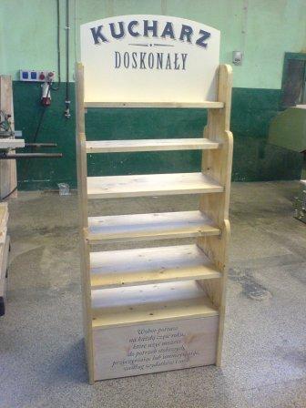 standy drewniane, regały sklepowe, ekspozytory, stojaki